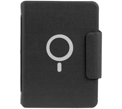 Органайзер с блокнотом и аккумулятором Oiro, черный