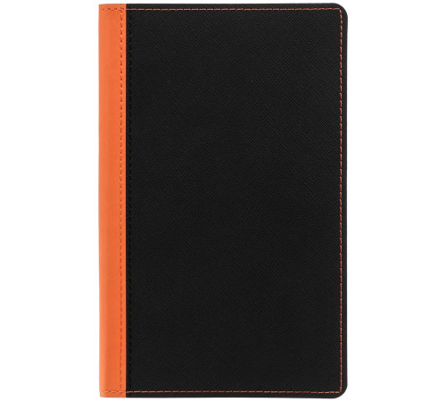 Ежедневник Nice Twice, недатированный, черный с оранжевым