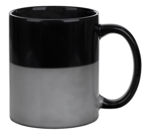 Кружка-хамелеон On Display, глянцевая, черная