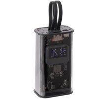 Аккумулятор с быстрой зарядкой Trellis Geek 10000 мАч, темно-серый