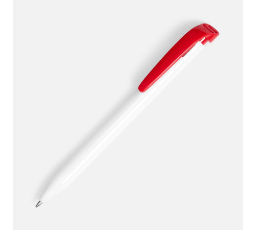 Ручка шариковая Favorite, белая с красным
