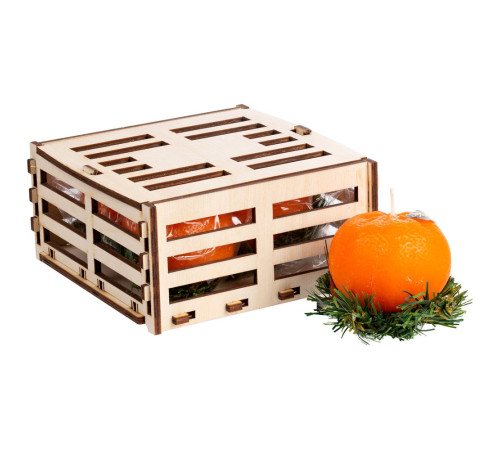 Свеча «Ящик мандаринов»