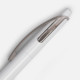 Ручка шариковая Bento, белая с серым