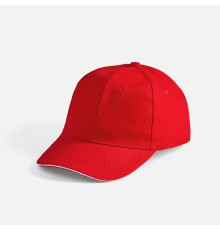 Бейсболка Buffalo, красная с белым