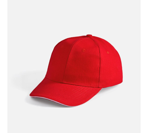 Бейсболка Buffalo, красная с белым