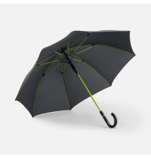 Зонт-трость с цветными спицами Color Style, зеленое яблоко, с черной ручкой
