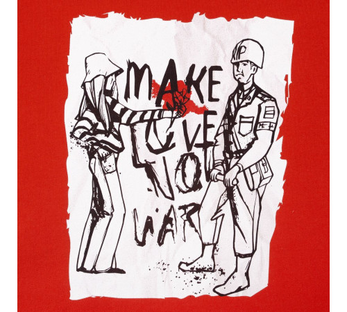 Толстовка Make Love, красная