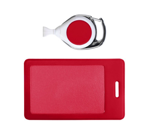 Чехол для пропуска с ретрактором Dorset, красный