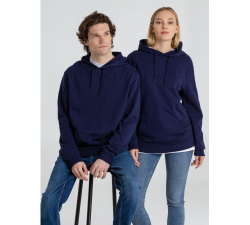Толстовка с капюшоном унисекс Hoodie, темно-синяя