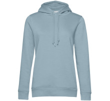 Толстовка с капюшоном женская BNC Inspire (Organic), серо-голубая
