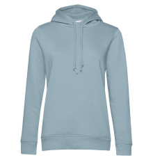 Толстовка с капюшоном женская BNC Inspire (Organic), серо-голубая