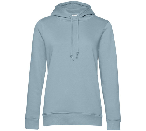 Толстовка с капюшоном женская BNC Inspire (Organic), серо-голубая