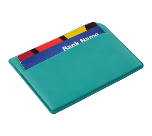 Чехол для карточек Dorset, бирюзовый