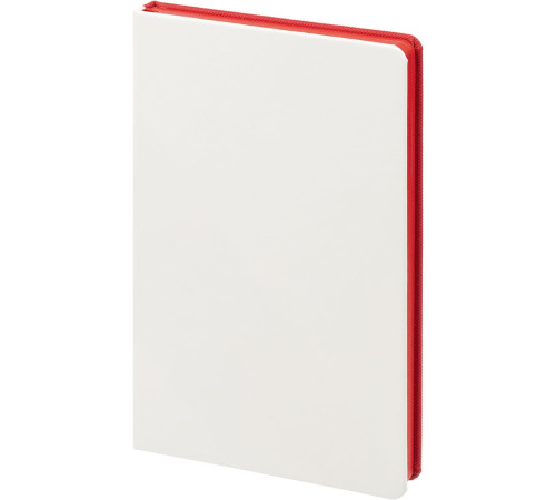 Ежедневник Duplex, недатированный, белый с красным