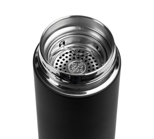 Термос с ситечком Percola, черный
