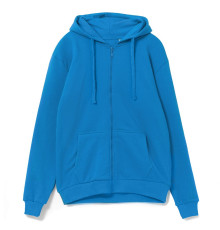 Толстовка на молнии с капюшоном Siverga 2.0, бирюзовая