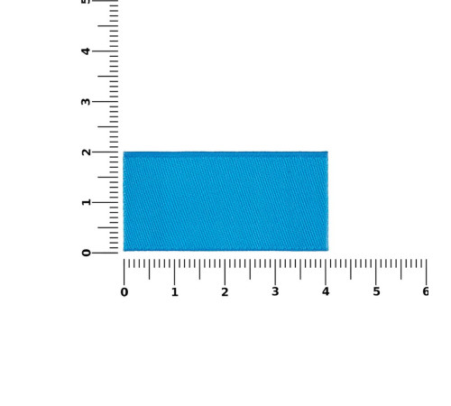 Лейбл тканевый Epsilon, XXS, голубой