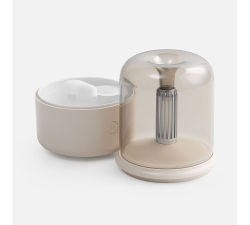 Увлажнитель-ароматизатор с подсветкой mistFlicker, молочно-белый