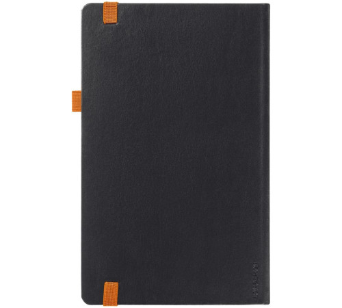 Ежедневник Ton, недатированный, черный с оранжевым