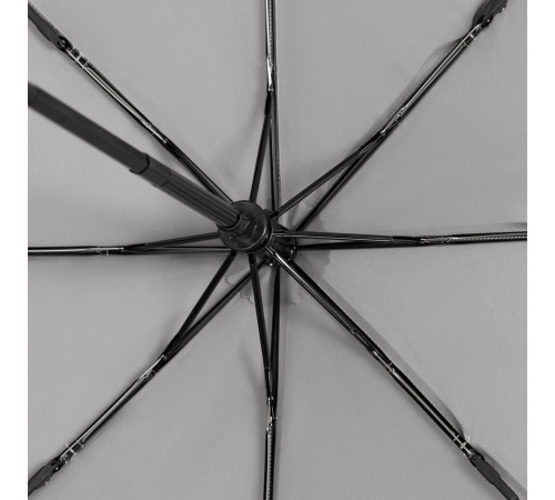 Зонт складной Hard Work с проявляющимся рисунком, серый