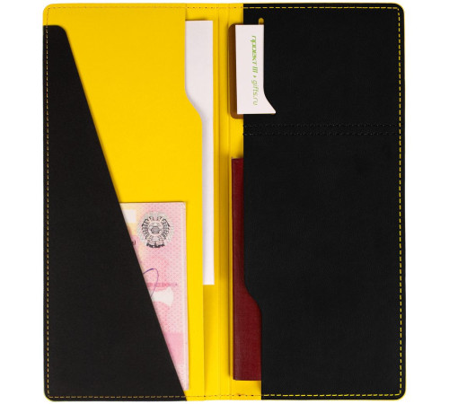 Дорожный органайзер Multimo, черный с желтым