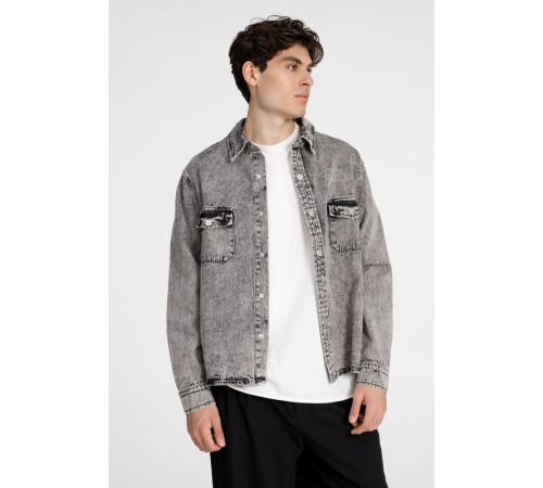 Куртка джинсовая O3, серая