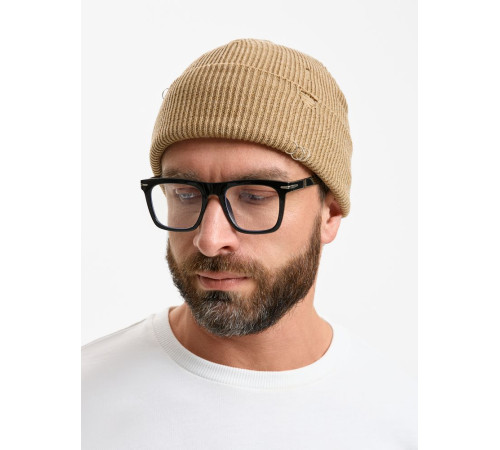 Шапка Ribelle, коричнево-бежевый меланж