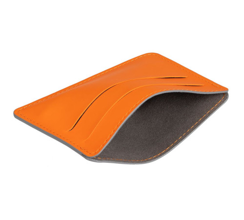 Чехол для карточек Shall Simple, оранжевый