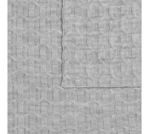 Плед Braidera, серебристо-серый меланж