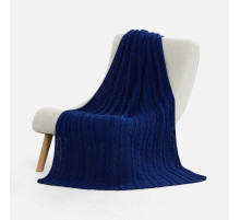 Плед Eloisa, темно-синий (кобальт)