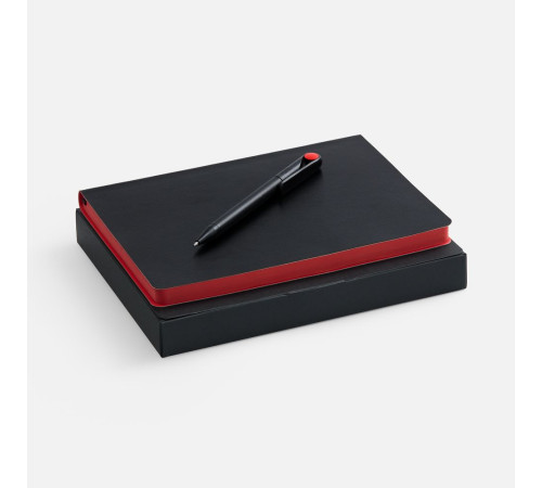 Набор Doppio, черный с красным