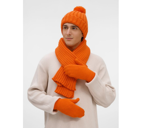 Шарф HappyGo, оранжевый