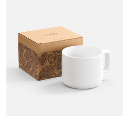 Чашка Jumbo в коробке матовая, белая