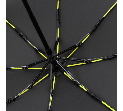 Зонт складной AOC Mini с цветными спицами, зеленое яблоко