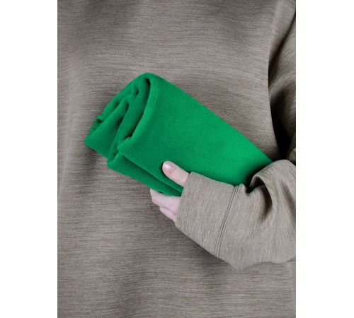 Флисовый плед Warm&Peace, зеленый