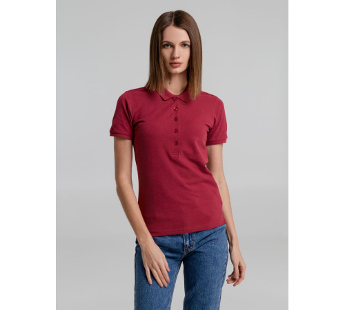 Рубашка поло женская Neptune, вишнево-красная