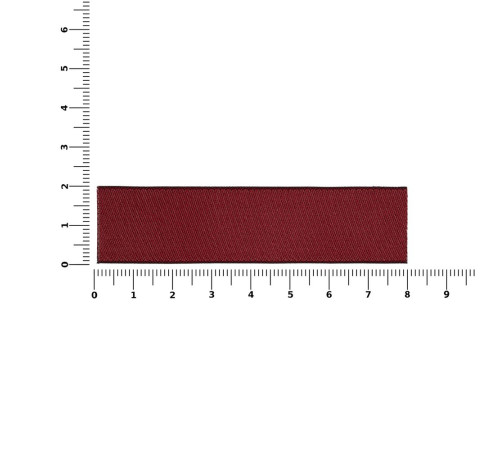 Лейбл тканевый Epsilon, S, бордовый