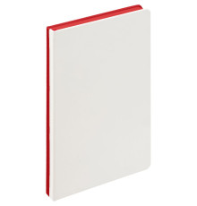 Ежедневник Duplex, недатированный, белый с красным