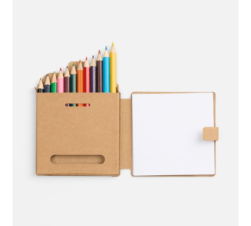 Набор цветных карандашей с блокнотом Pencilvania Traveler