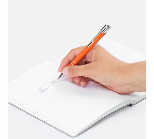 Ручка шариковая Keskus Soft Touch, оранжевая