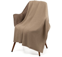 Плед Ornato, бежевый (миндальный меланж)