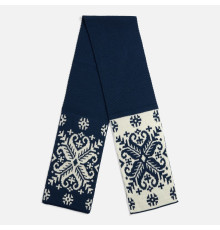 Шарф Wintertude M, синий с белым