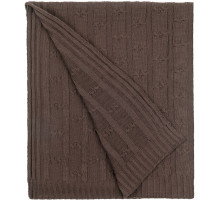 Плед Trenza, коричневый (какао)