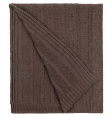 Плед Trenza, коричневый (какао)