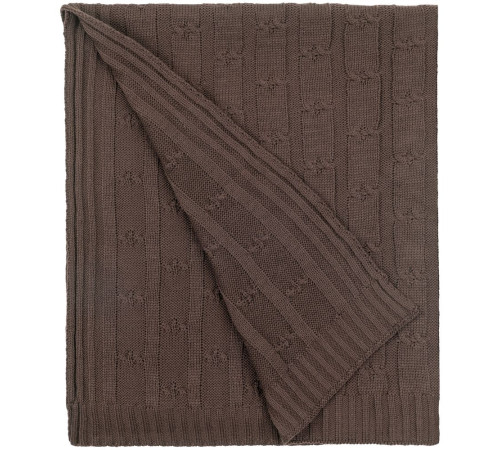 Плед Trenza, коричневый (какао)