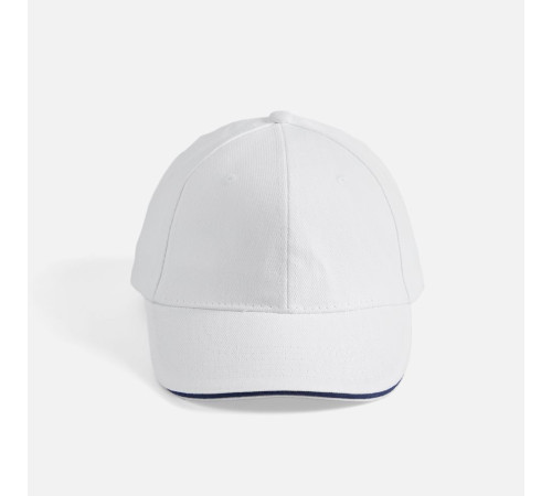 Бейсболка Buffalo, белая с темно-синим