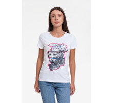 Футболка женская «Смотри вглубь», белая