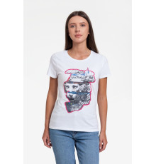 Футболка женская «Смотри вглубь», белая