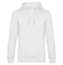 Толстовка с капюшоном унисекс King, белая