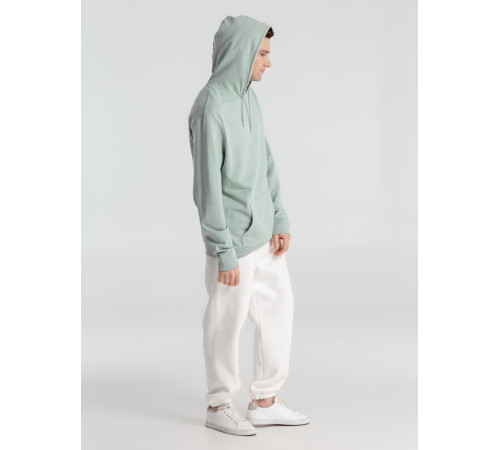 Толстовка с капюшоном унисекс Hoodie, серо-зеленая